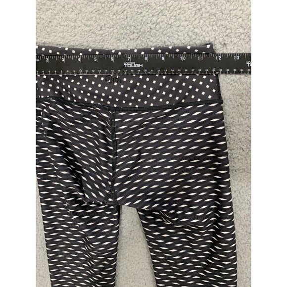 WITH Wear It To Heart Reversible Athletic Leggings Daisy Flowers Floral Black - Picture 6 of 10